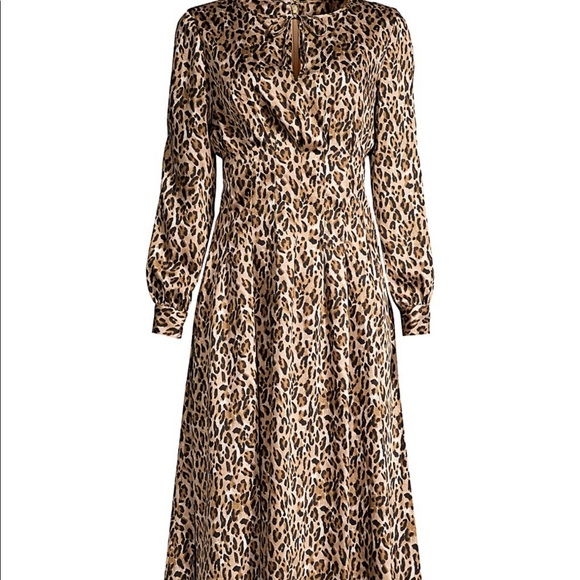 Brand New! Donna Karan Leopard Print Dress Size 8 - Picture 3 of 13